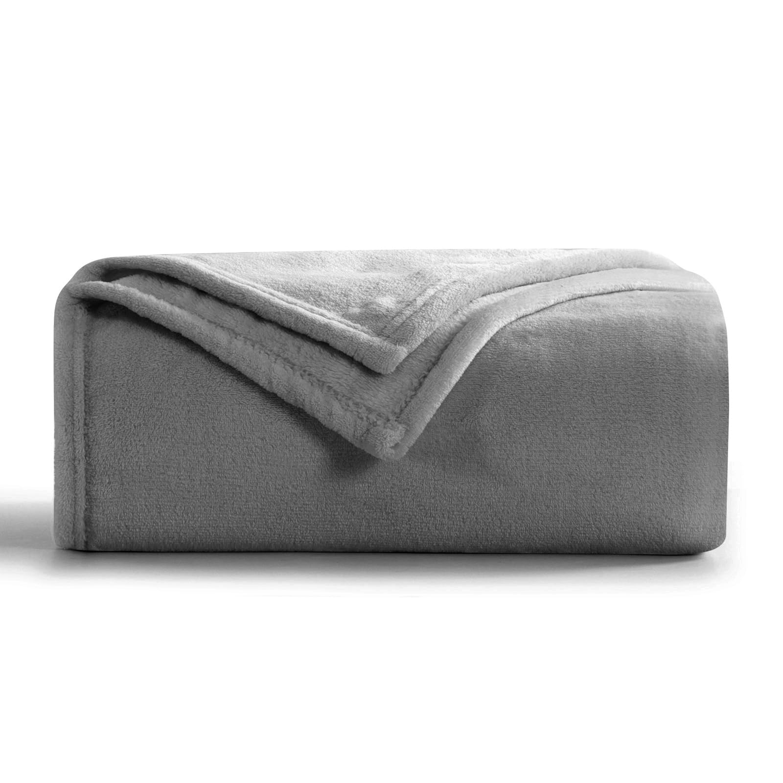 Photo 1 of RUIKASI Fleece Throw Blanket Single - Plush Fuzzy Flannel Blanket Grey for Single Size Bed, Super Soft Warm Blanket for Sofa and Couch, Fluffy Blanket 50x60 Inches