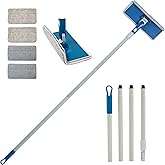 AegisHome Wall Cleaner Mop with Foldable Panel, Baseboard Cleaner Tool with 54" Long Handle, Cleaning Mop Duster for Walls, C