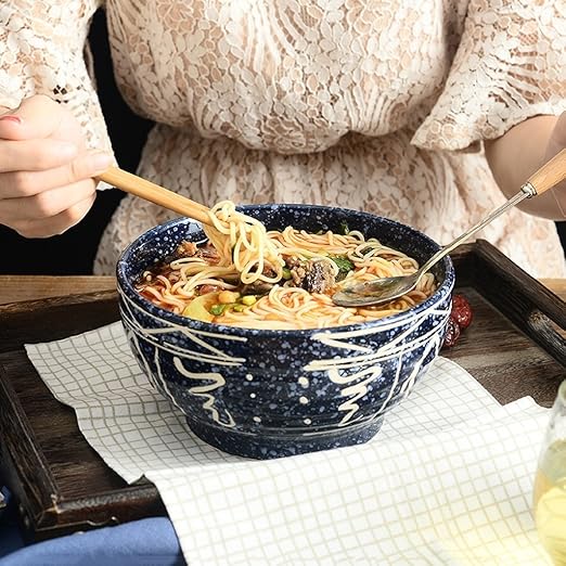 WCS Cuencos Cerámica Gran Sopa Fideos Ramen Pasta Fruta ...