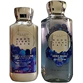 Bath and Body Works Signature Classics Pleasures Collection Body Lotion and Shower Gel Gift Set Men or Women (Moonlight Path)