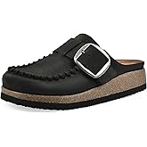 WHITE MOUNTAIN Women's Bayberry Buckle Signature Comfort-Molded Footbed Mule