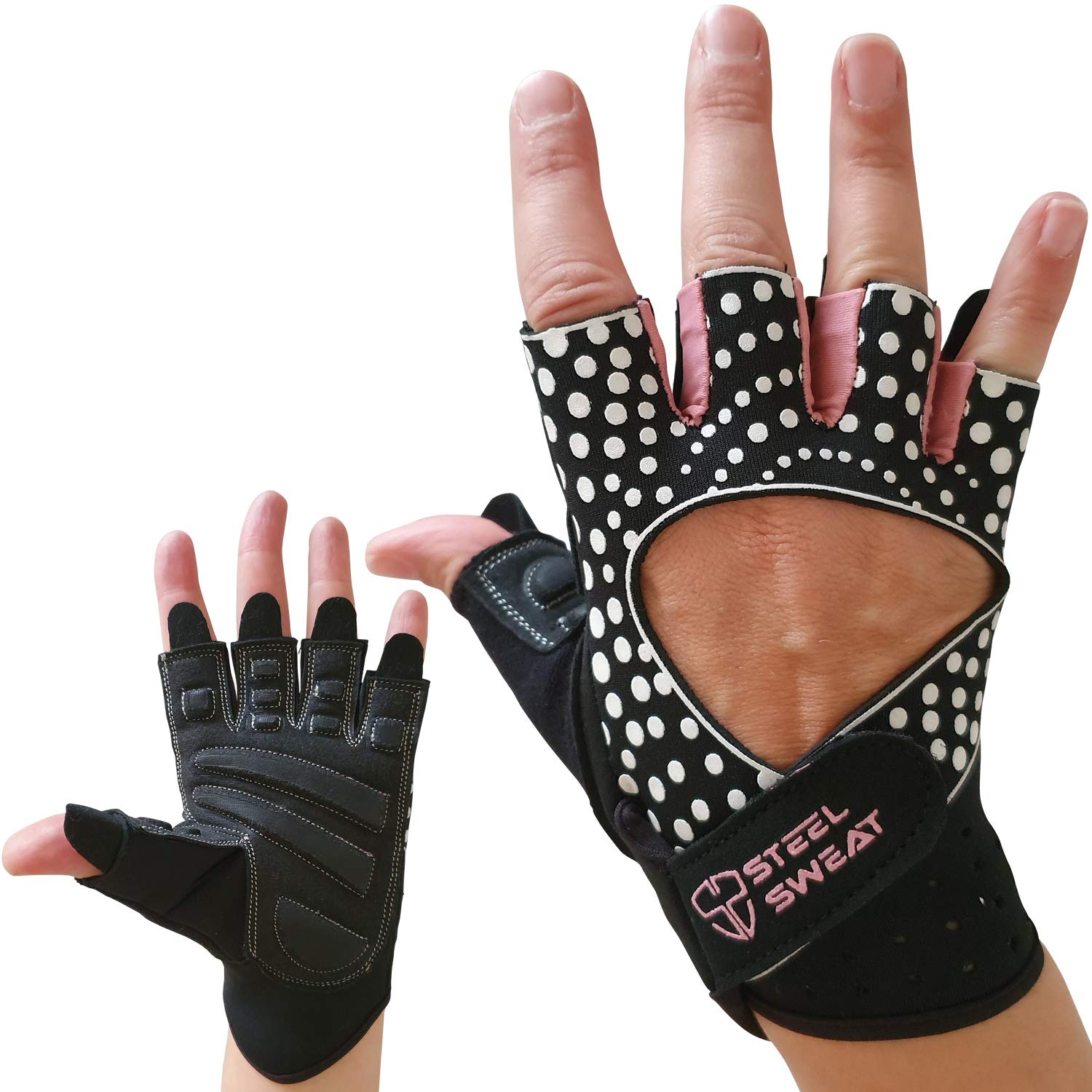 Buy Steel Sweat Gym Gloves For Women Best For Workout Weight Lifting Crossfit Fitness 