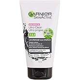 Garnier Skin active Charcoal Ultra Clean, Cleanser Deeply Cleans to Reduce Excess Oil, 132 mL