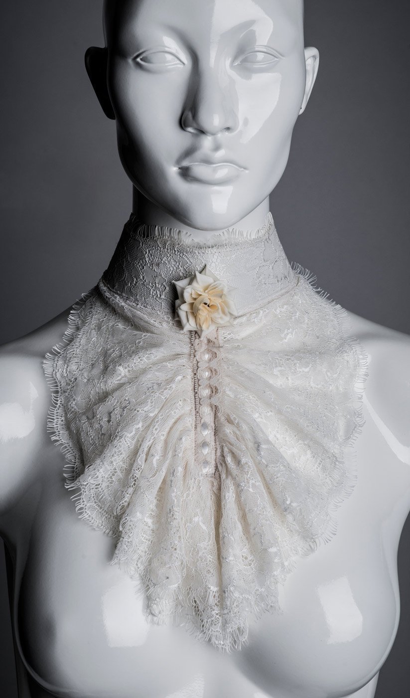 Lace Jabot Handmade
