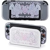 Protective Case for Switch 2, Dock Case and Cover Skin for Nintendo Switch 2 Console Joycon Controller, Sakura Agnel Hard PC Slim Dockable Shell Pink Kawaii Gaming Protector Accessories