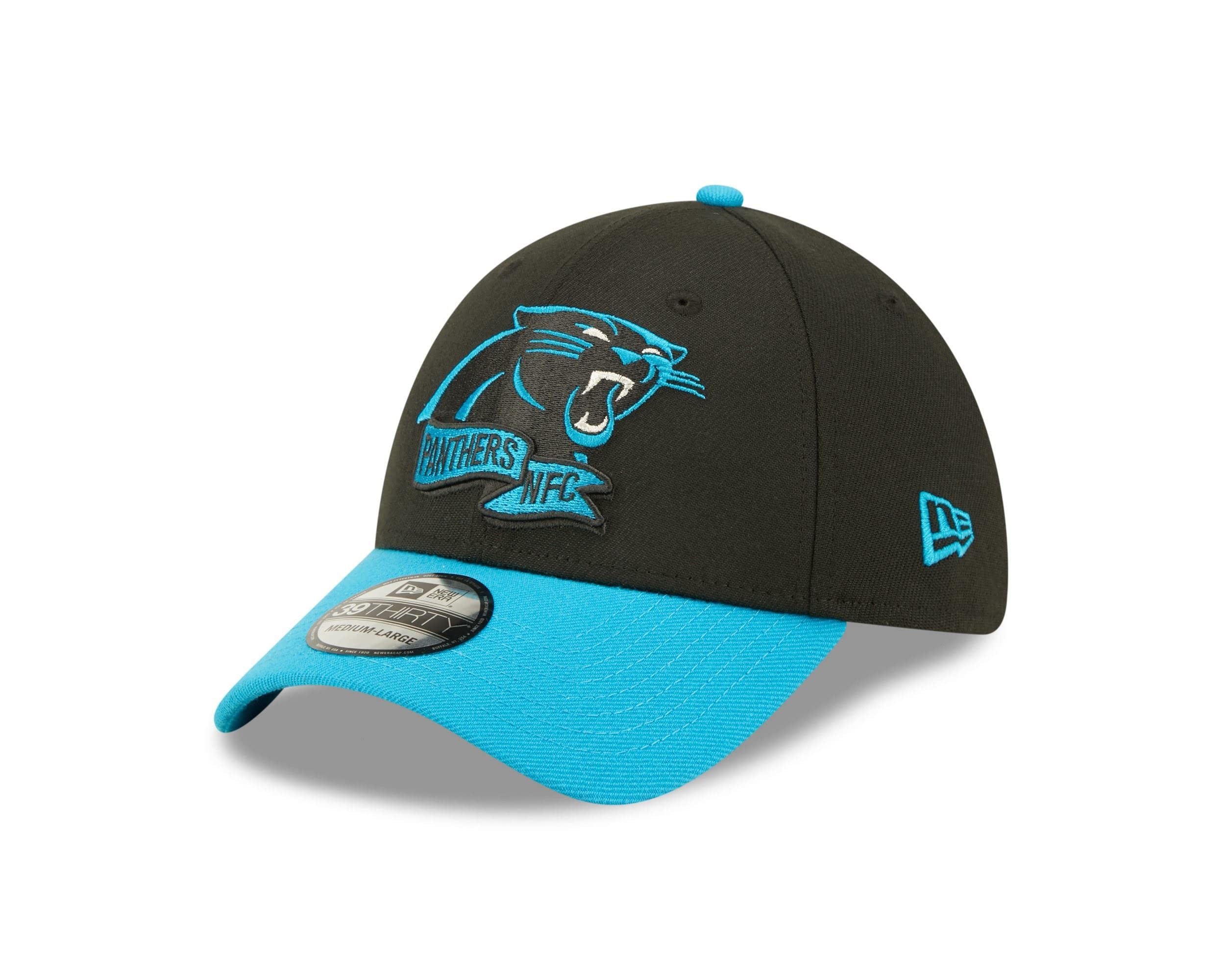 New Era 39Thirty NFC Carolina Panthers CapEra Baseball Cap Fitted (M/L (57-59 cm) - Black)