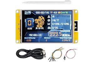 Freenove Bitcoin Miner NMMiner NerdMiner, ESP32 CYD 4.0 Inch Touch Display, 320x480 Pixel TN TFT LCD Screen ST7796 Driver, Dual-core 32-bit 240 MHz Microcontroller WiFi+BT, C Code LVGL Tutorial