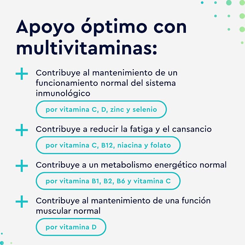 Multivitaminas y Minerales - 450 Comprimidos (Paquete XL) - Todas las Vitaminas A,B,C,D3,E, Calcio, Zinc, Selenio – Multivitaminico Activo Completo para Hombre y Mujer, Perfecto para compartir