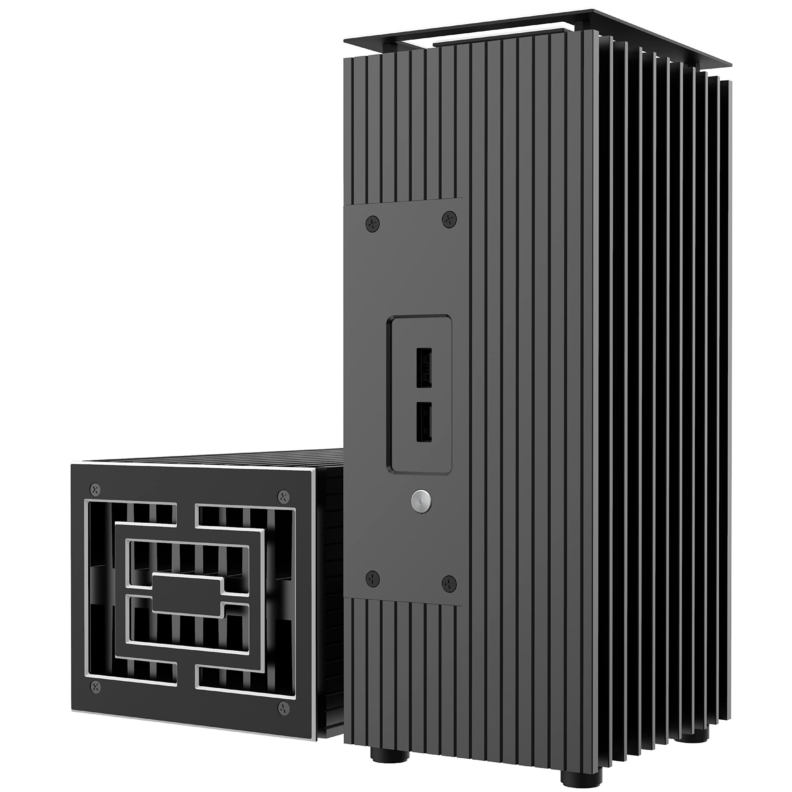 Akasa Turing TN | Designed for Intel® 11th Generation NUC (Tiger Canyon) | Pure Aluminium Case | Fanless CPU Cooling | Internal M.2 SSD Heatsink | Support 2.5" SATA HDD/SSD | A-NUC68-M1B