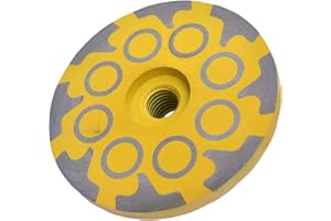 Actintool 4 in.x 5/8-11 in. No Bouncing Resin Filling Diamond Cup Grinding Wheel for Concrete Stone Surface Grinding, T Segments Smooth Chip Free Diamond Grinding Wheel