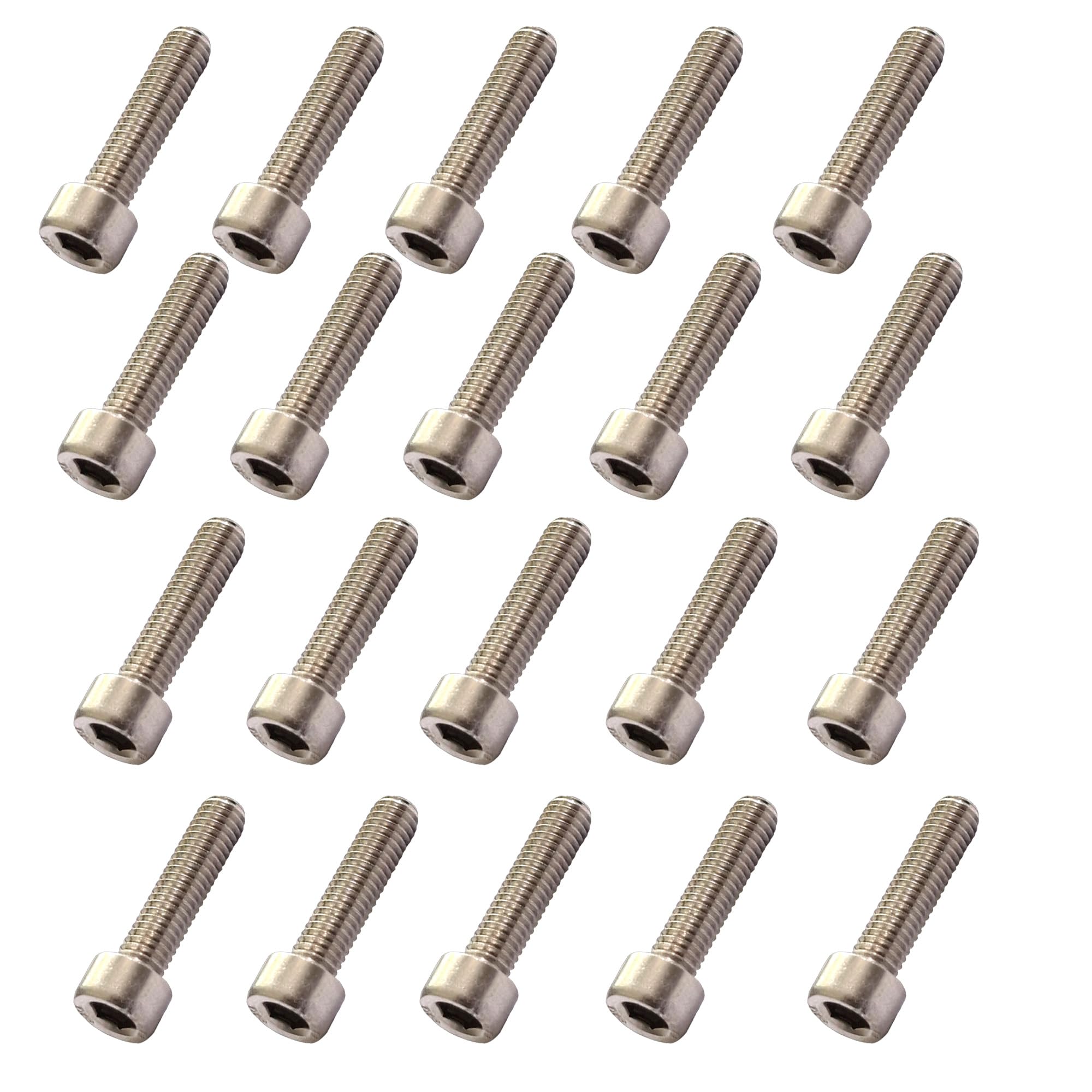 M8 x 10mm Socket Cap Bolts Made of Marine Grade A4 Stainless Steel - Corrosion Resistant Fasteners (Pack of 10)