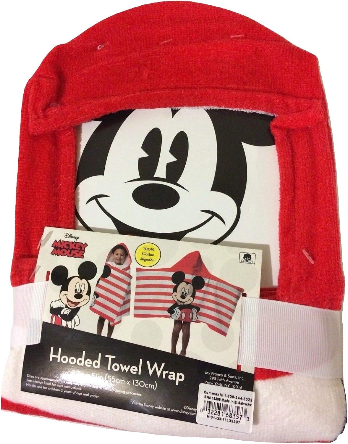 mickey hooded towel