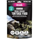 Arcadia Optimised52 Freshly Pressed Tortoise Food 500G &ndash; All-Natural Tortoise High Fiber Diet with 52 Species of Grasses Herbs and Flowers, Complete Reptile Food with Bee Pollen, Calcium &amp; Probiotics