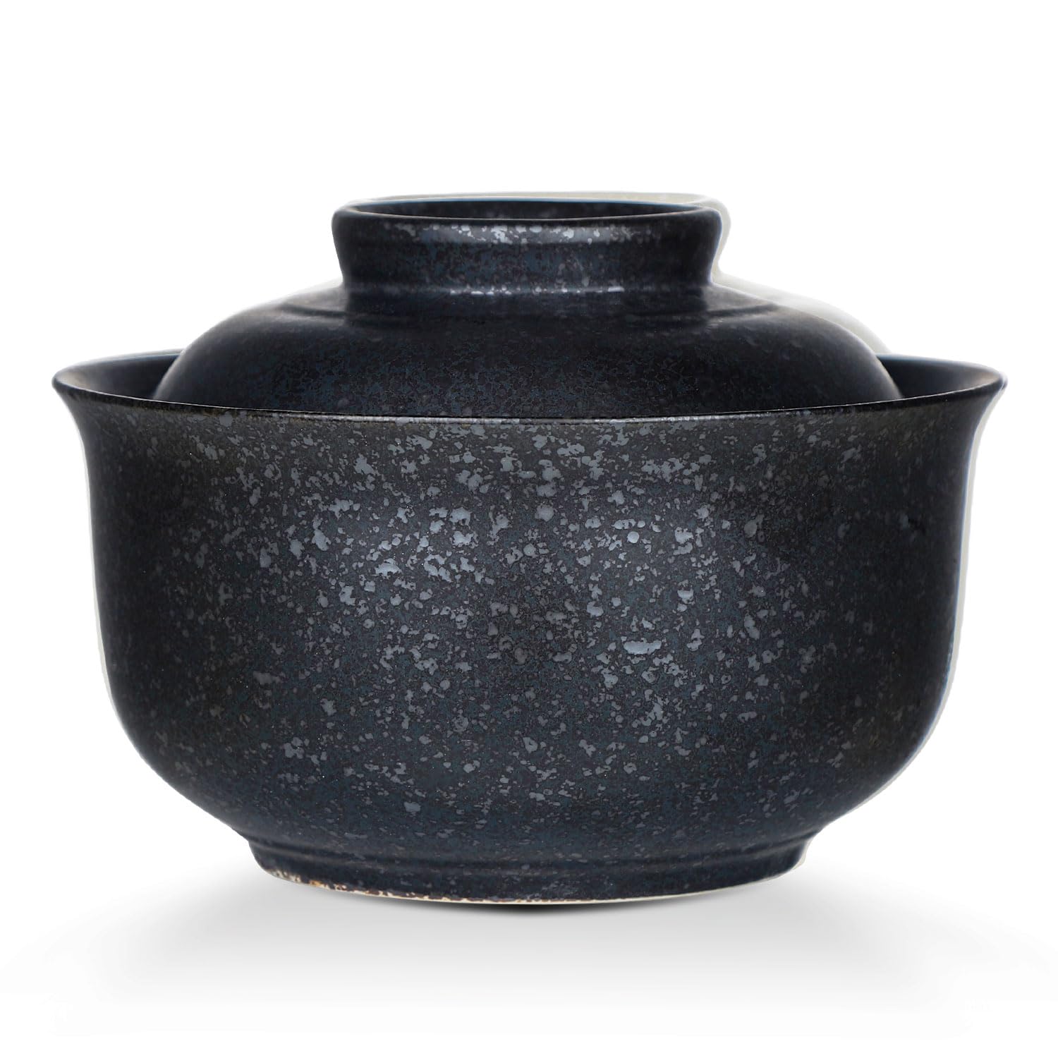 Photo 1 of VanEnjoy Microwavable Ramen Bowl with Lid, 25 Oz Japanese Bowl Big Ceramic Japanese Soup Bowl with Lid, Korean Clay Pot - black