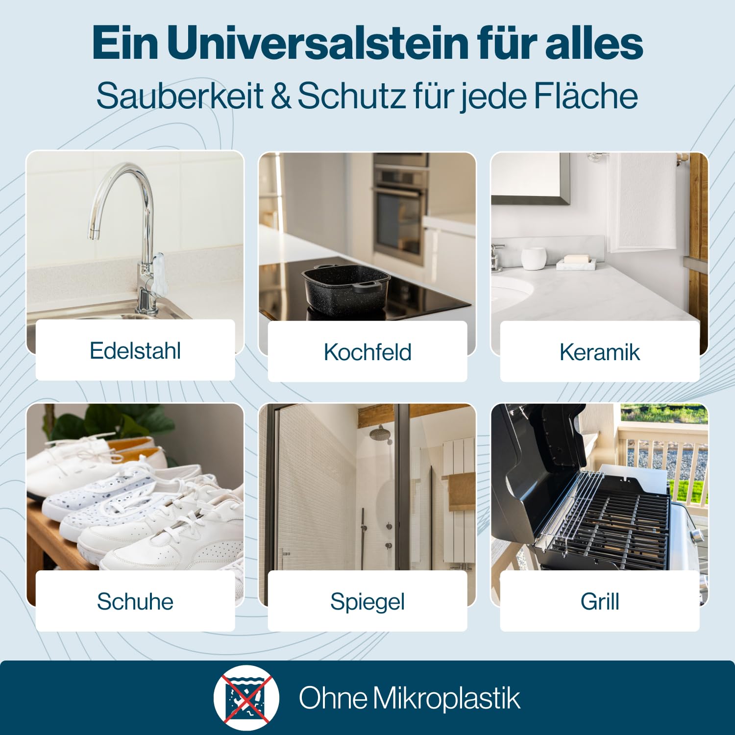 Rokitta’s Rostschreck Putzstein Universalreiniger – Ceranfeldreiniger & Reinigungsstein mit Schwamm – Universalstein Putzpaste für Bad, Backofen & Silgranit – Grüner Putzstein, 300 g 3