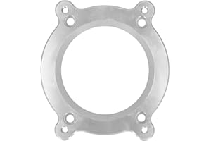 Throttle Body Adapter, 551572, Throttle Body Adapter Gasket 4-Bolts Intake Manifold to 4-Bolts Throttle Body Replacement for 