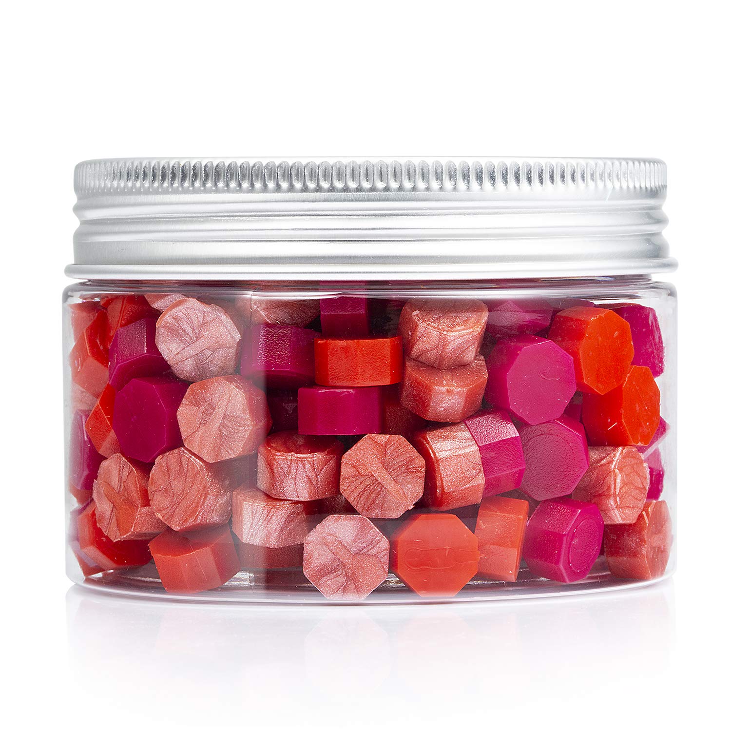 Mceal 200 Pieces Sealing Wax Beads Red Mix Three Colors