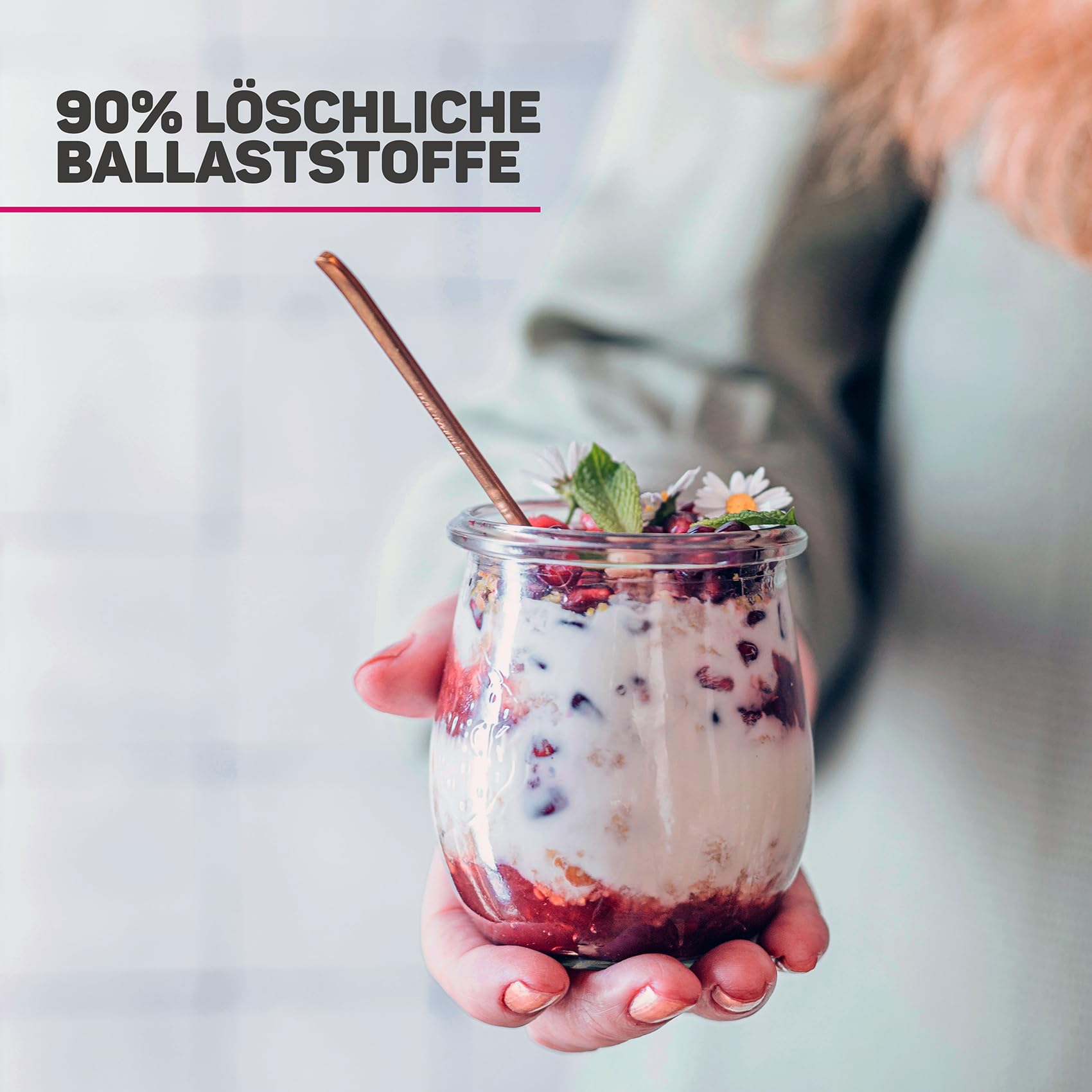 Lebepur BIO Akazienfasern vegan 500g, 90% Ballaststoffe, geschmacks- und geruchsneutral, Akazienfaser Pulver, glutenfrei, ohne Zusatzstoffe, hoher Ballaststoffgehalt mit 90g pro 100g 5