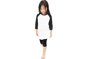 Hat and Beyond Kids Raglan 3/4 Sleeves Baseball T Shirts Baby Tees School Uniforms