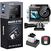 AKASO Brave 4 Pro 4K30FPS Action Camera - 131ft Underwater Camcorder Waterproof Camera with Touch Screen Advanced EIS Remote 