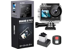 AKASO Brave 4 Pro 4K30FPS Action Camera - 131ft Underwater Camcorder Waterproof Camera with Touch Screen Advanced EIS Remote 