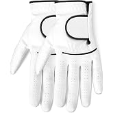Amazon Basics All-Weather Golf Gloves for Men, Right Hand &amp; Left Hand Options, Medium, Medium-Large &amp; Large