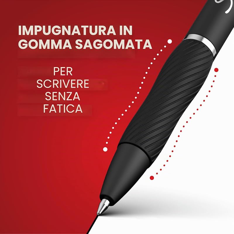 S-Gel | Penne gel | Punta media (0,7 mm) | Inchiostro blu | Confezione da 12