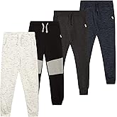 Weatherproof Vintage Boys Athletic Sweatpants - 4 Pack Athletic Basic Fleece Jogger Track Pants for Boys (4-20)