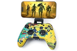 WZUICOV Wzuiсov RGB Wireless Game Controller for Switch/PC/iPhone/Android - Bluetooth & USB-C Wired with Phone Mount, USB C to A Adapter, Tablet, TV Box & Tesla Compatible