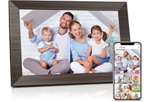 10.1 Inch Digital Picture Frame, Canupdog Smart WiFi Digital Photo Frame with IPS Touch Screen, 16GB Storage Auto Rotate Motion Sensor Electronic Picture Frame Share Photo via Frameo APP