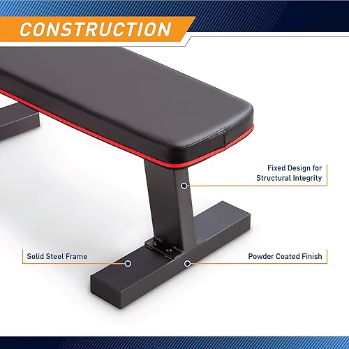 Marcy Flat Utility Weight Bench for Home Gym Weight Training and