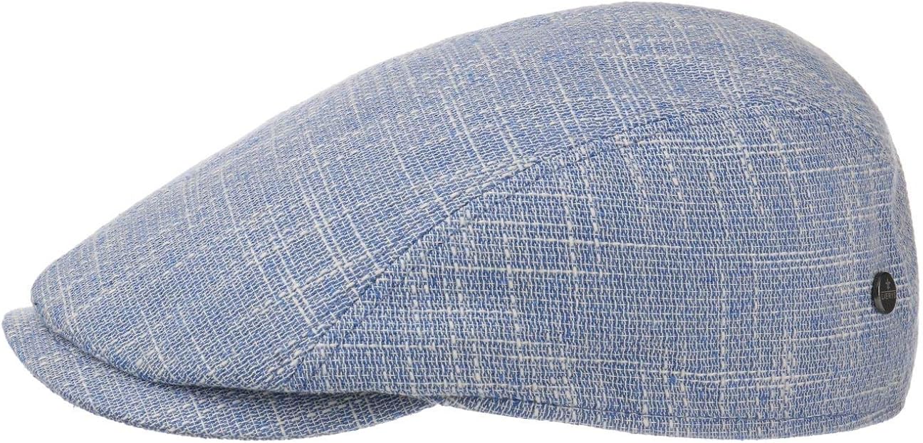 MAYSER Coppola Delian Uomo Con Protezione UV 80 - In Cotone E Lino, Made In EU, Look Denim