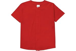 Hat and Beyond Mens Baseball Button Down Jersey Hipster Hip Hop T Shirts