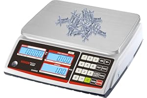 VisionTechShop TVC-60 Counting Scale for Parts and Coins, Lb/Kg Switchable, 60lb Capacity, 0.002lb Readability