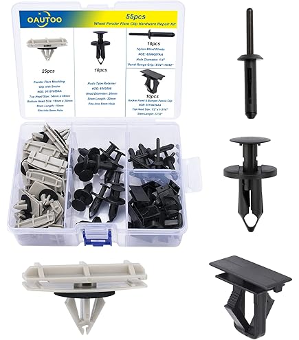 Lot De 20 Clips De Fixation Pour Ailes (fender Flare) - Compatible Jeep Liberty & Wrangler (2005+)