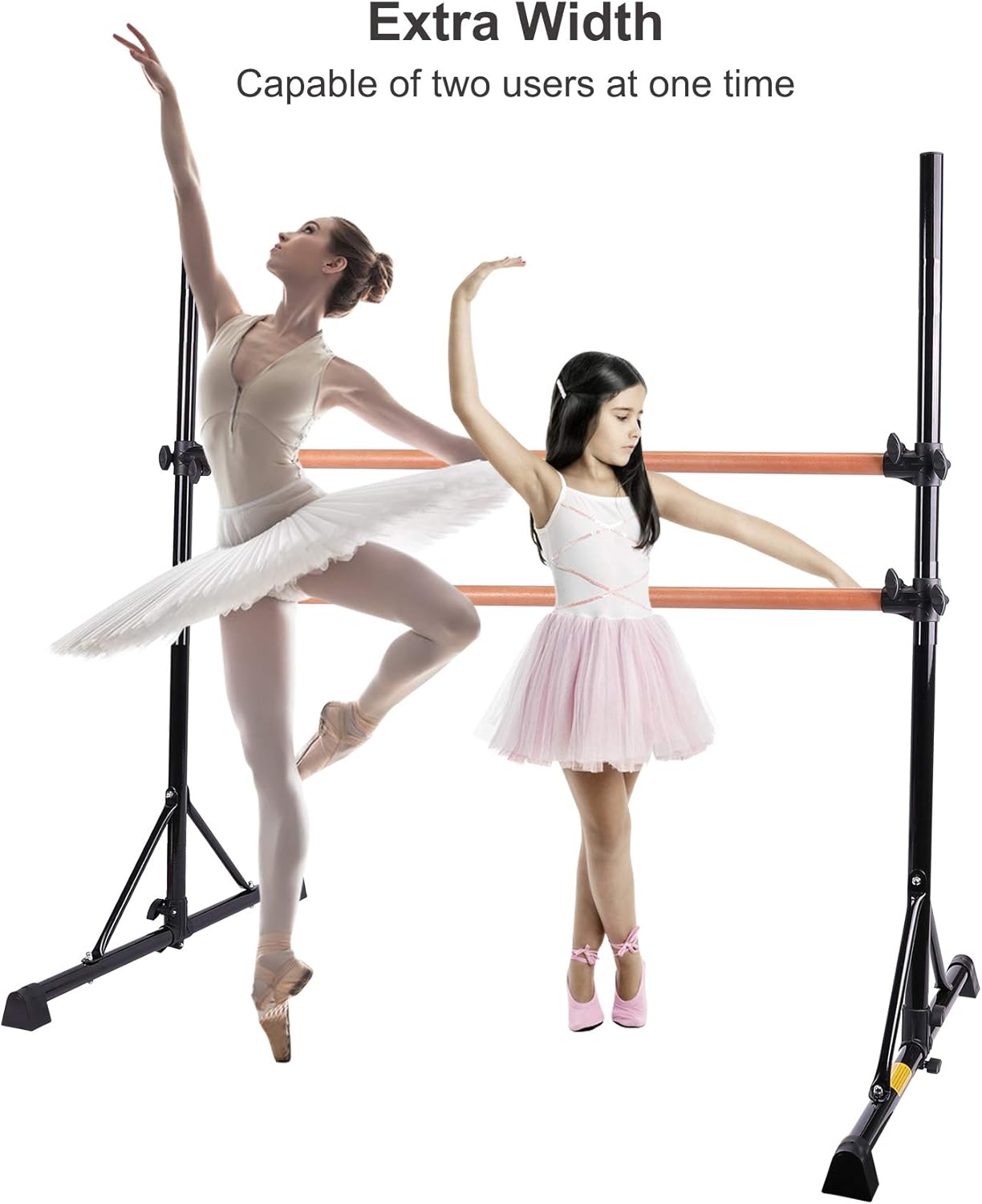 Zelus 4ft Portable Ballet Barre For Home Gym Freestanding Dance Exercise Equipment For Home Workouts Fitness Flexibility Training With Stretch Band And Tote Sports Outdoors Sports Fitness Vit Edu Au