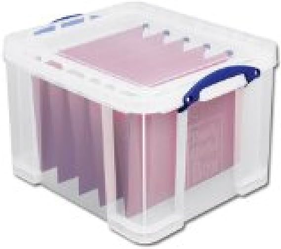 Really Useful Filing Box Plastic with 50 suspension files 48 Litre