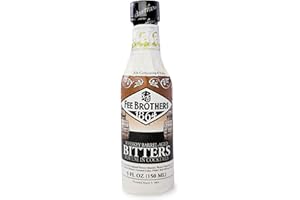 Fee Brothers Whiskey Barrel-Aged Cocktail Bitters - Aromatic Cocktail Mixer & Concentrated Flavoring, Gluten Free, Vegan-Friendly, 5 fl oz