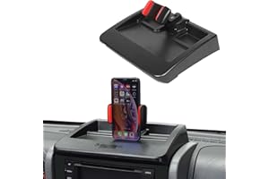 Voodonala for Jeep JK Phone Holder with Storage Cell Phone Dash Multi-Mount for 2007-2011 Jeep Wrangler JK JKU, Black