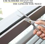 fowong Draught Excluder 4.9m Weatherstrip 9mm Brush Seal Grey Door Window view 4