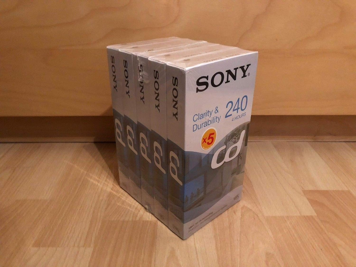 Lote de 5 Cajas VHS CD 240: Amazon.es: Electrónica