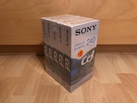 Lote de 5 Cajas VHS CD 240: Amazon.es: Electrónica