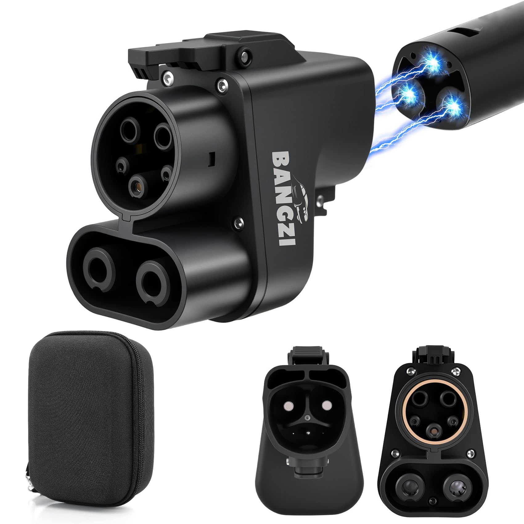 Photo 1 of Tesla Supercharger Adapter, NACS to CCS Adapter [Max 500A, 1000V], Fast Charge Your CCS1 EV at Tesla Superchargers, Electric Vehicle Charging Adapters for Ford, Rivian, GM, Volvo and Polestar EVs