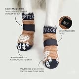 PUPTECK 2 Pairs Anti-Slip Dog Socks Paw Protectors Small Large Dogs view 3