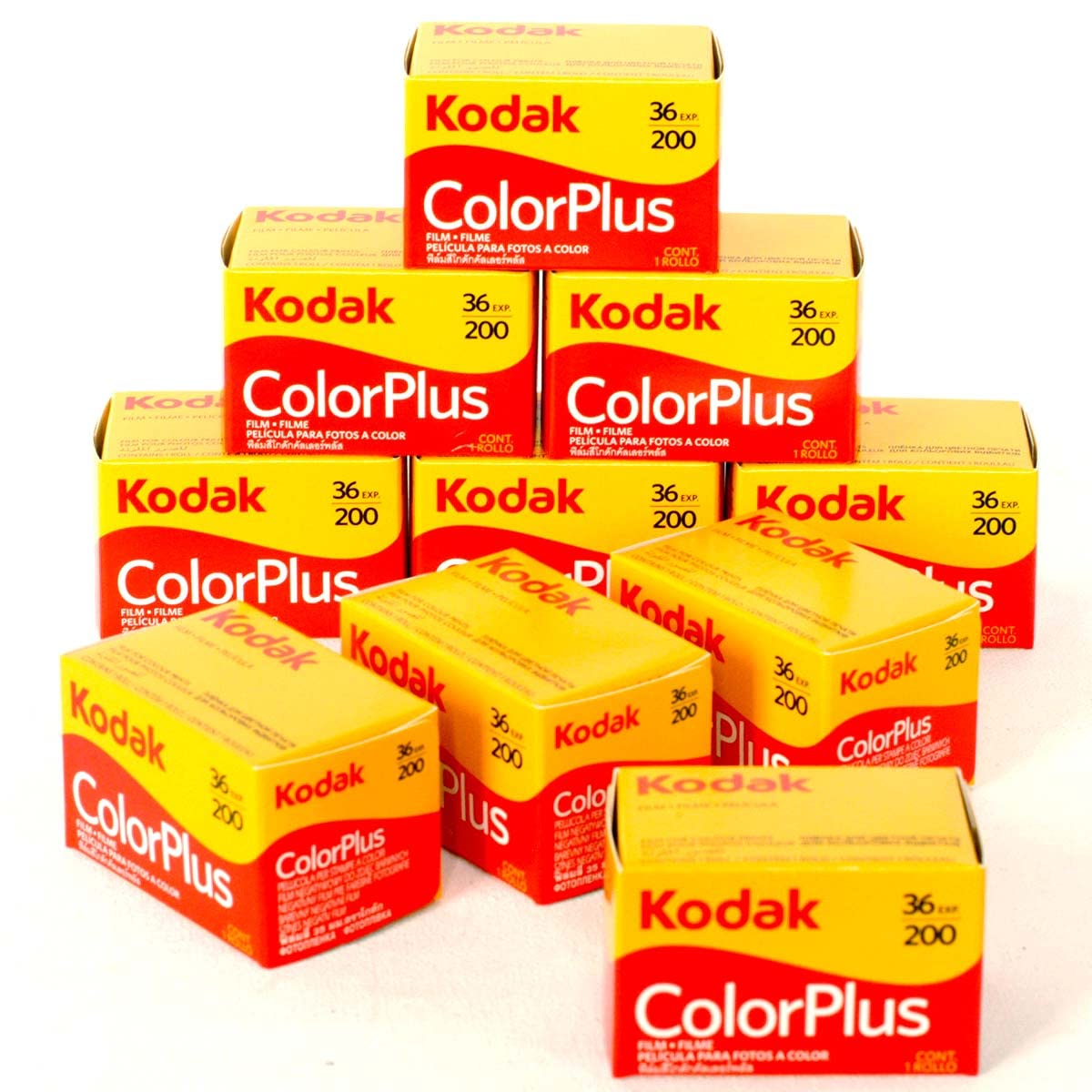 10 pack Kodak ColorPlus 200 35mm 36 exposure Cheap Colour Print Film