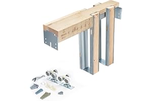AWDIA 36x80" Pocket Door Frame Kit, Sliding Pocket Poor Hardware with Adjustable Sliding Door Track for 2X4 Studs Wall (No Door Panel)