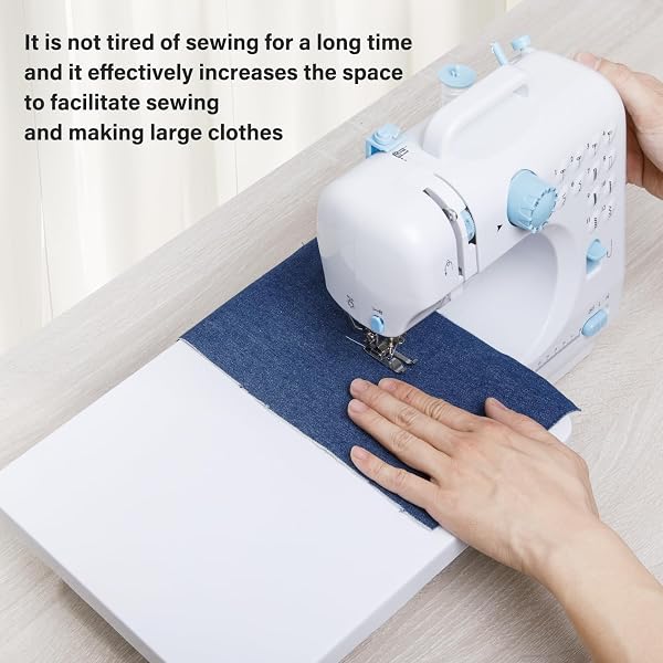 SEWING MACHINE FOR BEGINNERS WITH EXTENSION TABLE MINI SEWING MACHINES KIT SUPPLIES 12 BUILT-IN STITCHES WITH NEEDLES ASSORTED THREAD KIT STARTER KIT EASIEST FOR ADULT AND KIDS AGES 8-12 EASY SEWING