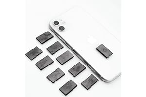 KARELIANMASTERS Shungite Stone Stickers Set for Phone – Protection Plates, Natural Crystal Adhesive Shield (Set of 10 Plates)