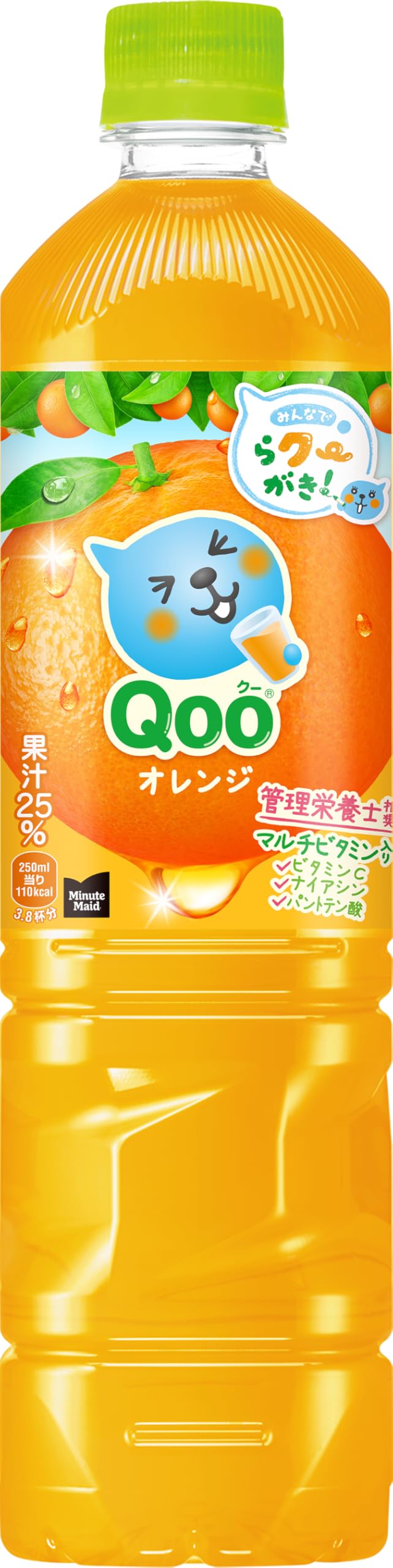 コカ・コーラ ミニッツ メイド Qoo オレンジ 950mlPET ×12本商品画像