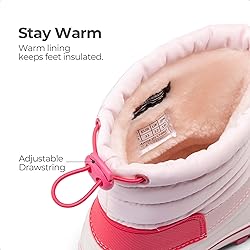 DREAM PAIRS Boys Girls Snow Boots Water-Resistant